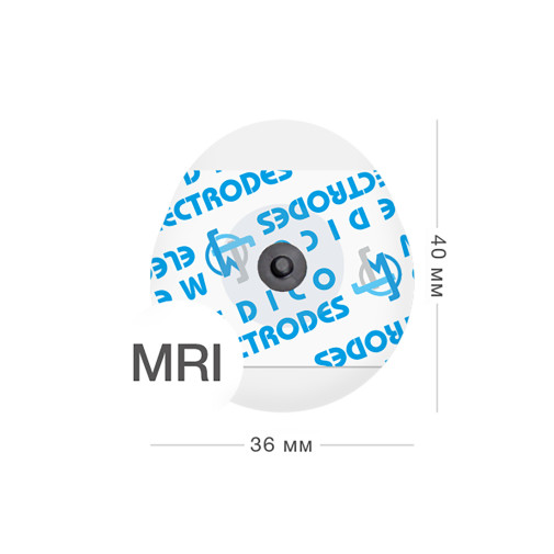 MSGLT-05MGRT Электроды одноразовые для ЭКГ с кнопочным коннектором твердогелевые 40х36мм