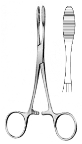 Pean Hemostatic Fcps short jaws 16cm