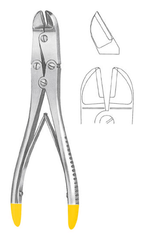 Wire Cutter dbl.action cvd 18cm TC