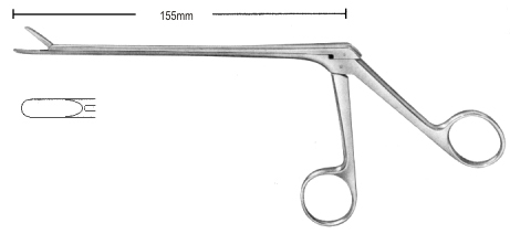 Caspar Laminectomy Rongeur str 4mm, 15.5cm