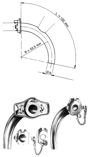 Tracheotomy Tube silver Ø8mm, Fig.0