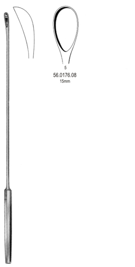 Luer-Koerte Gall Stone Scoop 15.0mm Fig.5, 32cm