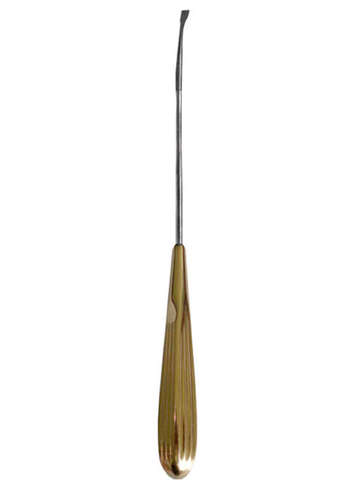 Orbital Rim Dissector Length (9″) (22.5cm) Shape slightly curved.